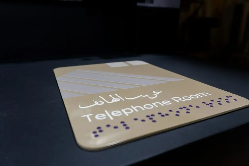 Braille Sign - Access Advertising Abu Dhabi, Dubai, UAE